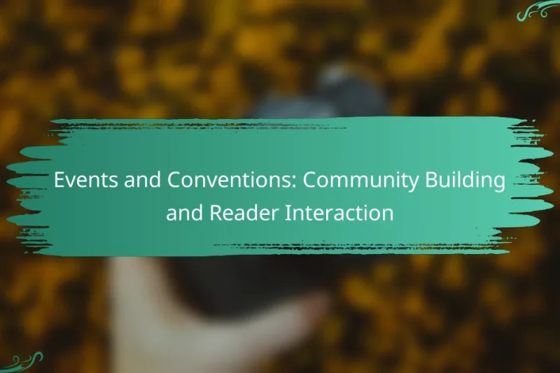Events and Conventions: Community Building and Reader Interaction