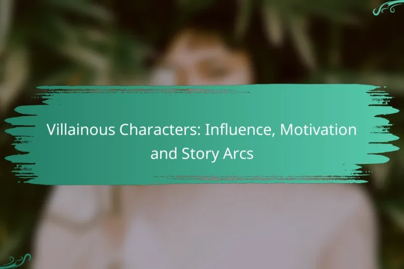 Villainous Characters: Influence, Motivation and Story Arcs