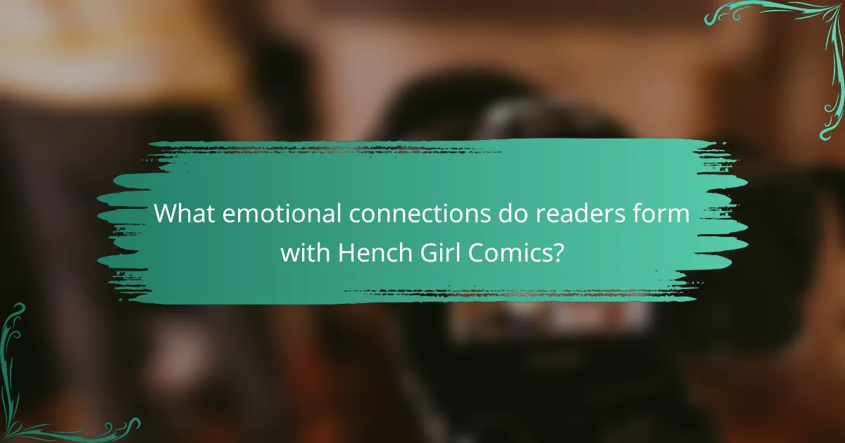 What emotional connections do readers form with Hench Girl Comics?