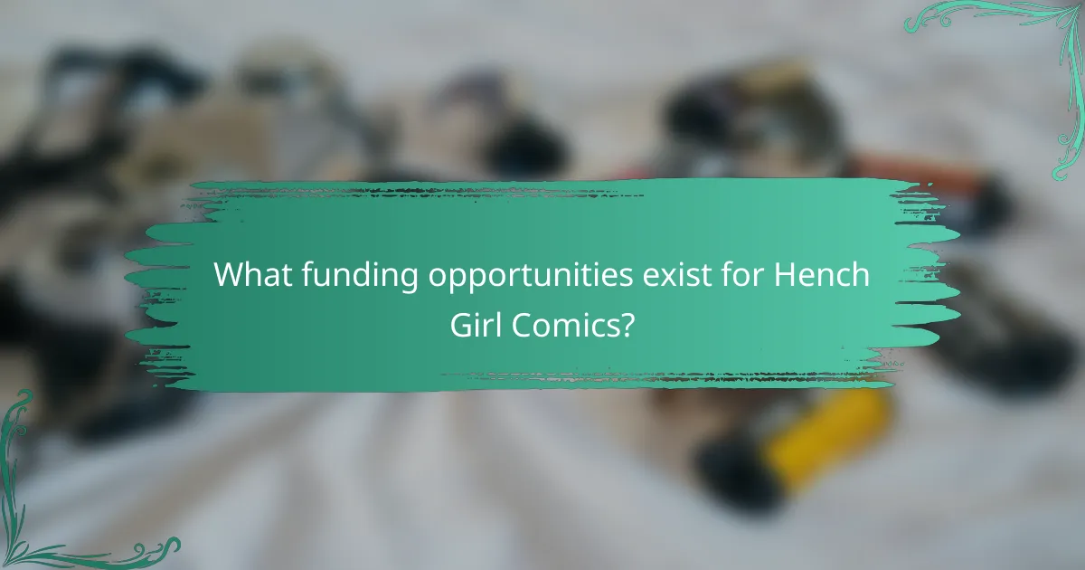 What funding opportunities exist for Hench Girl Comics?
