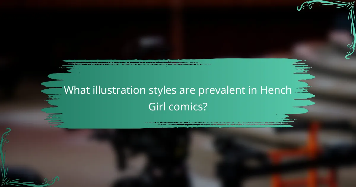 What illustration styles are prevalent in Hench Girl comics?